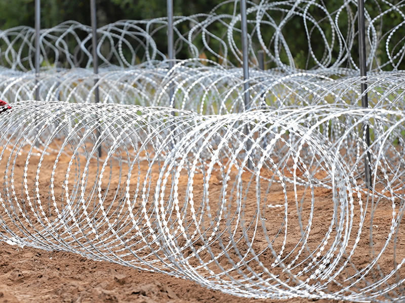 Barbed Tape Fence Visual Deterrence